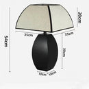 LED Fabric Lampshade Table Lamp Ljojo - Stylish Decorative Lighting with Bulbs