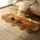 Ljojo Long Plush Fur Rug for Living Room, Bedroom - Luxurious Artificial Sheepskin Carpet