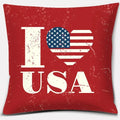 Ljojo LOVE USA Square Pillowcase for Home Decor