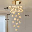Ljojo LED Pendant Staircase Chandeliers for Modern Living Room Lighting