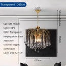 Ljojo French Luxury Crystal Chandelier Retro Glass Ceiling Pendant Lighting Bedroom Fixture