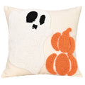 Ljojo 3D Ghost Easter Egg Embroidered Pillowcase Halloween Home Decor Pillow Covers