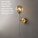 SANDYHA Modern Glass Wall Lamp | Nordic Bedroom Light for Home Decor | Ljojo