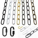 Ljojo 4mm Thick Metal Chain for Pendant Light - Heavy Duty Hanging Locker Lift