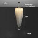 Ljojo Luxury Crystal Beading Chandelier Dimmable LED Lighting Fixture for Dining Room & Kitchen Island
