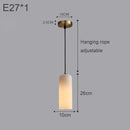Light Luxury Copper Marble Chandelier - Elegant Bedroom Pendant Lighting by Ljojo