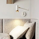 Ljojo Luxury Nordic LED Swing Wall Lamp - White/Black