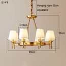 Copper Chandelier French Retro Pendant Lighting | Ljojo