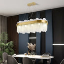 Ljojo Luxury Crystal Glass Chandelier Modern Gold Ring Pendant Lamps for Hotel Lobby Villa