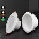Ljojo 10W/15W Dimmable RGB LED Ceiling Downlight with IR Remote Control