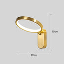 Ljojo Minimalist Brushed Gold Nordic Wall Lamp - Bedroom Bedside Lighting