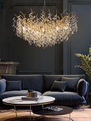 LED Luxury Gold Large Ceiling Chandelier for Living Room by Ljojo