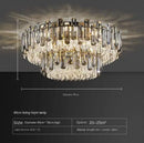 Nordic Gold LED Crystal Chandelier | Luxury Ceiling Light for Dining & Living Room | Ljojo