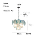 Modern Vintage Glass LED Pendant Light for Bedroom Living Room by Ljojo