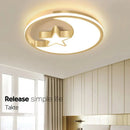 Ljojo LED Ceiling Light: Modern Minimalist Bedroom Chandelier for Living Room, Children's Room