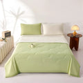 Ljojo Macaron Double Color Summer Quilt with Wavy Pattern