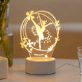Ballet Girl 3D Night Light - USB Warm Light for Ballet Enthusiasts by Ljojo