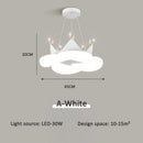 Ljojo LED Pendant Chandelier for Kids Room, Living Room, Bedroom - Full Spectrum Eye Light