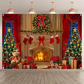Festive Christmas Decoration Background Cloth for Ljojo Home Décor