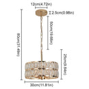 Ljojo Luxury Retro Dining Table Pendant Lamp Chandelier for Kitchen Bedroom ~ Brighten Your Space Stylishly