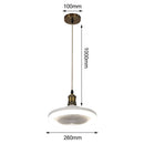 Ljojo 30W LED Ceiling Fan Light, Modern Multi-function Lamp for Bedroom, Balcony & Kitchen