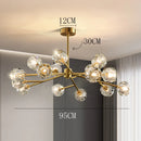 Ljojo Luxury Crystal Chandelier Pendant Light | Modern Dining Room Ceiling Lamp