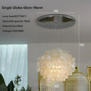 Modern Luxury Shell Chandelier LED Glossy Ceiling Lamp Home Decoration for Living Room by Ljojo