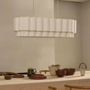 American Wabi Sabi Fabric Pendant Light Chandelier for Living Dining Room Loft by Ljojo