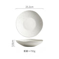 Ljojo Matte Striped Ceramic Deep Plate Set - Creative Tableware for Restaurants