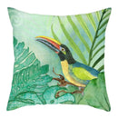 Blue Bird Print Cushion Cover by Ljojo - Home Decor Pillow Case for Sofa Bed
