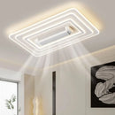 Ljojo Modern Minimalist Fan Light Fixture for Living Room - Indoor Ceiling Fans Lighting