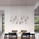 Nordic Ring Metal LED Pendant Lights Stylish Industrial Chandeliers for Homes Café Bar Hotel by Ljojo