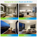 Ljojo 48W LED Ceiling Lamp: Ultra-thin Bedroom Light Fixture