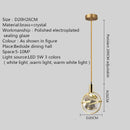 Ljojo Luxury Crystal Chandelier Pendant Light for Home Decor, Bedroom, Restaurant, Bar
