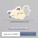 Modern Moon Cat Wall Light LED Fixture Bedroom Study Children's room Home Decor by Ljojo