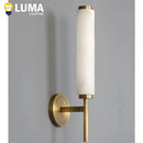 Alabaster Marble LED Wall Lights | Black Gold Copper Wall Lamp for Foyer TV Background