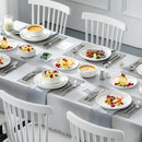 Ljojo 18/36-Piece Ceramic Dinnerware Set for 6/12, Plates, Bowls, Tableware