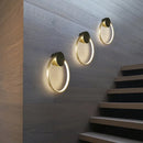 Nordic Brass Ring LED Wall Lights | Art Deco Sconce for Home & Dining Room By Ljojo