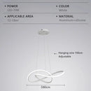 Ljojo LED Chandelier: Modern Dimmable Lighting for Home, Hotel, Living Room