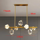 Ljojo Luxury Crystal Living Room Chandelier Modern Bedroom Pendant Lamp Ceiling Light