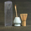 Ljojo Matcha Tea Set Bamboo Whisk Scoop Ceramics Bowl Handmade Ceremony Tool