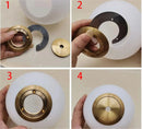 Ljojo Metal Lampshade Holder for Magic Bean Glass Shade