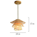 Japanese Wabi Sabi Rattan Pendant Light LED Chandelier by Ljojo for Elegant Home Decor