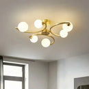 Modern Minimalist Pendant Lamp Magic Bean Glass Hanging Light by Ljojo