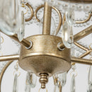 Ljojo Modern Crystal Chandelier LED Lighting for Bedroom Living Room French Romantic Pendant Light