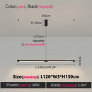 Ljojo LED Pendant Light Bar for Dining Table Kitchen Chandelier