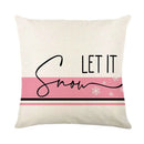 Christmas Party Pillowcase with Santa Claus & Snowman Print for Home Decoration by Ljojo.