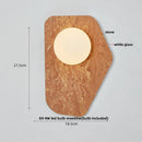 Ljojo Luxury Marble LED Wall Sconce White Glass Modern Wall Light
