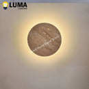 Ljojo Wabi-Sabi Natural Stone LED Wall Sconce Light for Bedroom & Aisle Decor