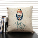 Animal Penguin Cushion Cover 45x45, Ljojo Brand - Cute & Funny Decorative Pillowcase